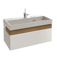 Тумба под раковину Jacob Delafon Terrace 100 см, EB1187-G1C, подвесная, белый лак