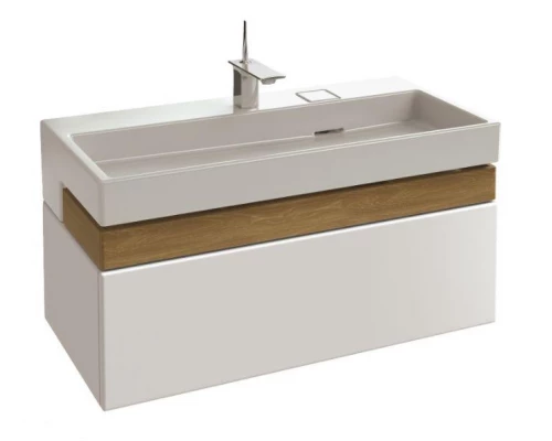 Тумба под раковину Jacob Delafon Terrace 100 см, EB1187-G1C, подвесная, белый лак