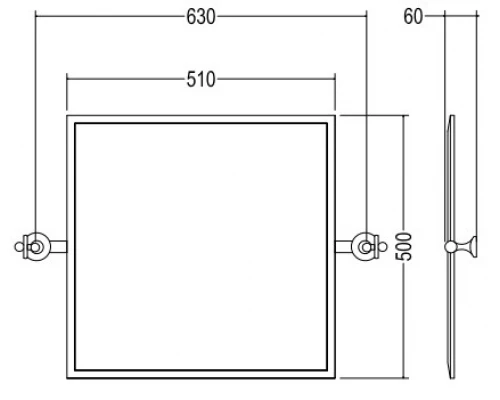 Зеркало Devon&Devon NewYork NY121CR, хром
