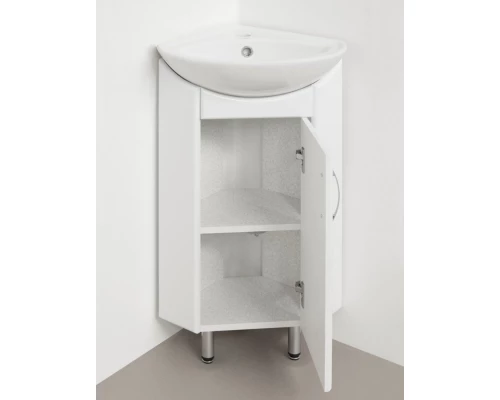 Тумба под раковину Style Line Эко Стандарт Веер 30 ЛС-00000092, 30 см, угловая, напольная, белая
