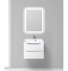 Тумба под раковину BelBagno Marino MARINO-600-2C-SO-BL-P, 60 х 45 х 55 см, Bianco Lucido - белый глянец