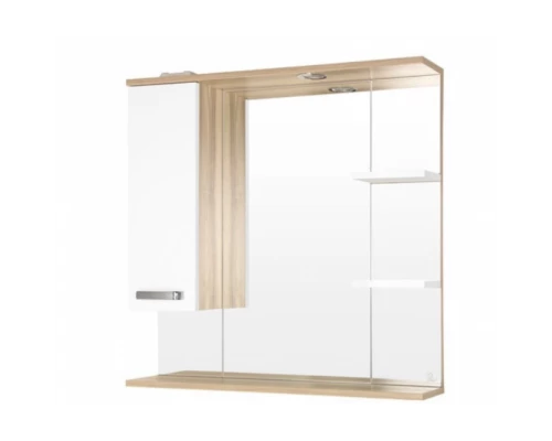 Зеркало-шкаф Style Line Ориноко 800/С ЛС-00000637, 80 см, подвесное, белое/ориноко