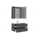Зеркало-шкаф Aquanet Алвита 90 240110, корпус серый антрацит