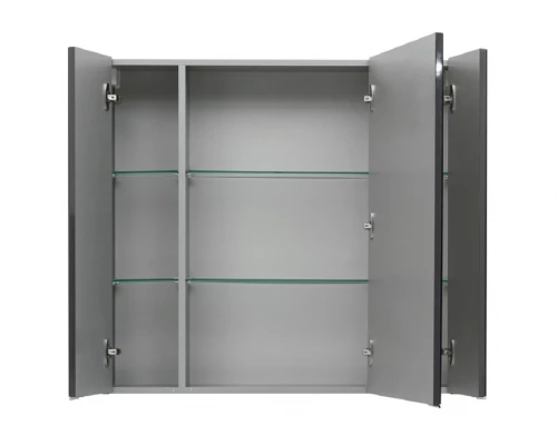 Зеркало-шкаф Aquanet Алвита 90 240110, корпус серый антрацит