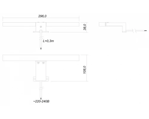 Светильник Style Line Led Fagus-2 IP44, хром, СС-00000391