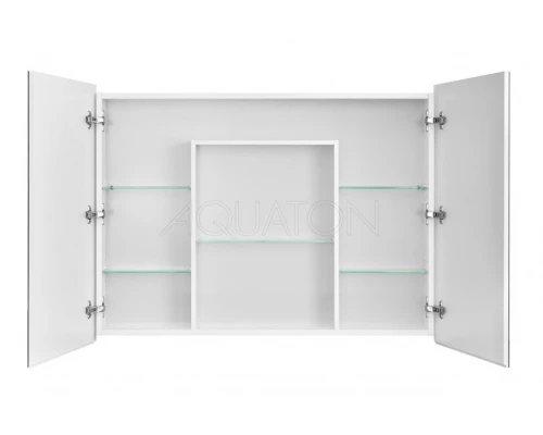 Зеркальный шкаф Акватон Лондри 100 см, белый, 1A267302LH010