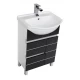 Тумба под раковину Aquanet Доминика 60 00171684, цвет фасада белый