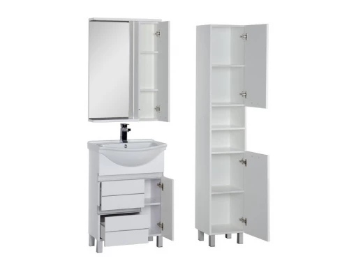 Тумба под раковину Aquanet Доминика 60 00171684, цвет фасада белый