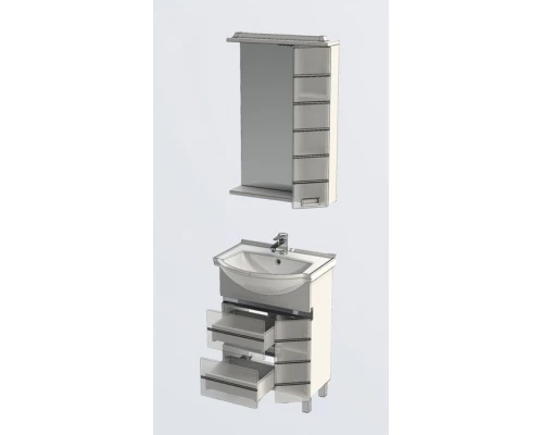 Тумба под раковину Aquanet Доминика 60 00171684, цвет фасада белый