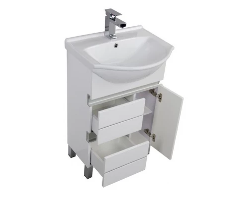 Тумба под раковину Aquanet Доминика 60 00171684, цвет фасада белый