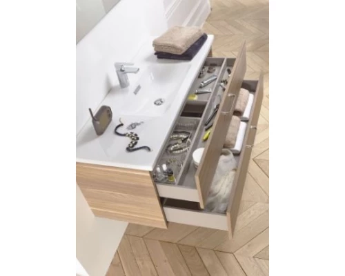 Тумба под раковину Jacob Delafon Vox 120 см, EB2071-R1-N18, цвет - белый блестящий