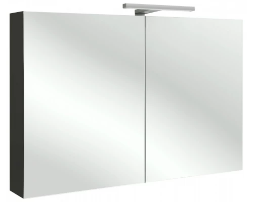 Шкаф зеркальный Jacob Delafon 100 см, EB1365-G1C, со светодиодной подсветкой, цвет - белый блестящий лак