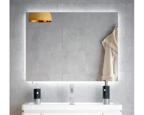 Зеркало Corozo Фоссо с LED-подсветкой, сенсор, 80 х 60 см, подвесное, SD-00001188