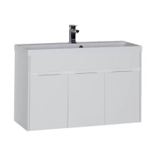 Тумба под раковину Aquanet Латина 100 00179637, цвет фасада белый