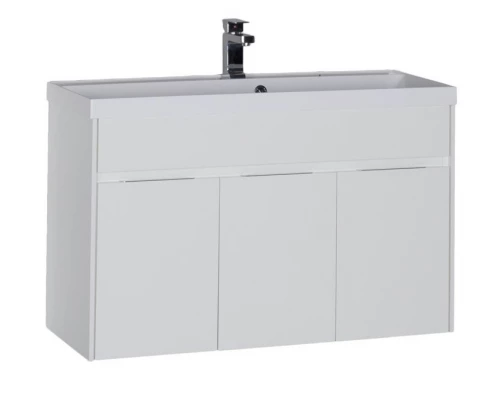 Тумба под раковину Aquanet Латина 100 00179637, цвет фасада белый