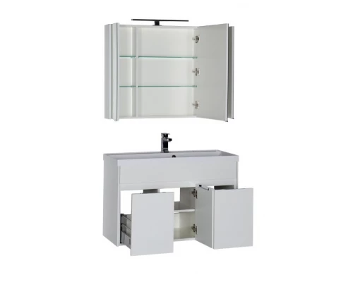 Тумба под раковину Aquanet Латина 100 00179637, цвет фасада белый