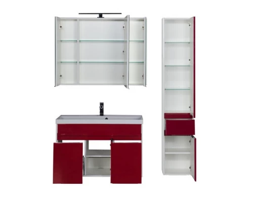 Тумба под раковину Aquanet Латина 100 00179637, цвет фасада белый