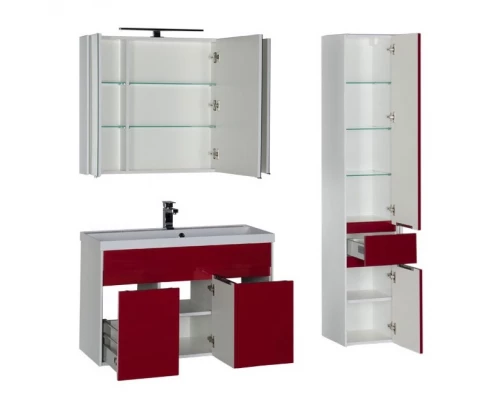 Тумба под раковину Aquanet Латина 100 00179637, цвет фасада белый