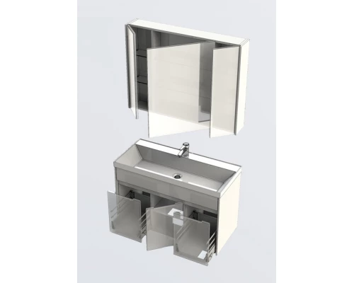 Тумба под раковину Aquanet Латина 100 00179637, цвет фасада белый