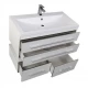 Тумба под раковину Aquanet Верона 90 подвесная 00172335, цвет белый