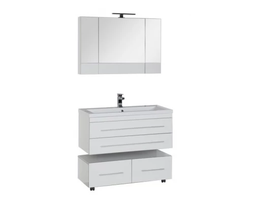 Тумба под раковину Aquanet Верона 90 подвесная 00172335, цвет белый