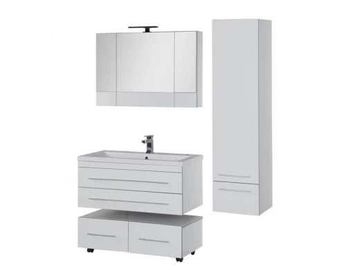 Тумба под раковину Aquanet Верона 90 подвесная 00172335, цвет белый