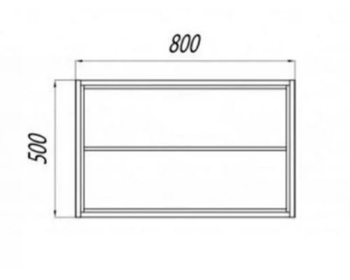 Модуль под раковину Акватон Брук 80 см 1A201501BCDL0 открытый, цвет дуб латте