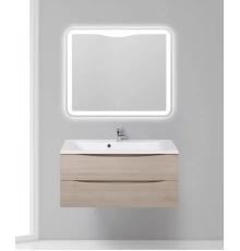 Тумба под раковину BelBagno Marino MARINO-1000-2C-SO-RG-P, 100 х 44,5 х 55 см, Rovere Grigio - светлое дерево