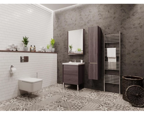 Пенал Акватон Стоун 1A228403SXC80 30 см подвесной, грецкий орех