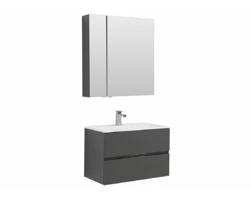 Зеркало-шкаф Aquanet Алвита 80 240109, корпус серый антрацит