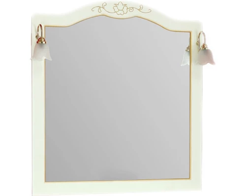 Зеркало Migliore Malaga PS.MLG-SP107.ADO, 107х117 см, цвет Avorio/Dorato (отсутствует упаковка)