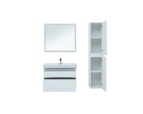 Тумба под раковину Aquanet Nova Lite 90, 2 ящика, белый глянец (242268)