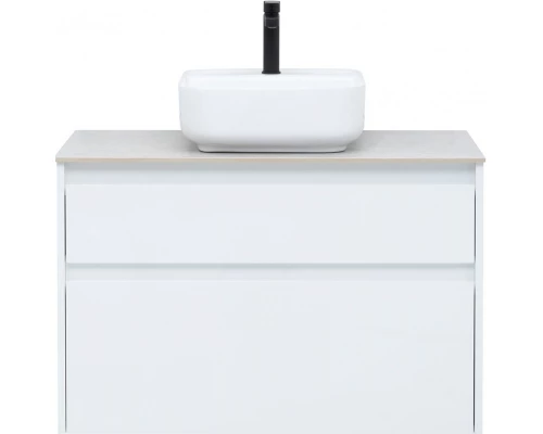 Тумба под раковину Aquanet Nova Lite 90, 2 ящика, белый глянец (242268)