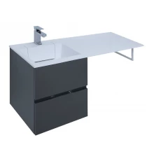 Тумба под раковину Aquanet Алвита 48 00243662, цвет серый антрацит