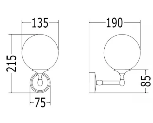 Светильник Devon&Devon Chelsea DECHELSEA, светлое золото