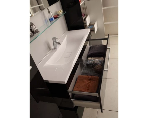 Тумба под раковину Акватон МАДРИД 100 М, 1A128001MA010, 2 ящика