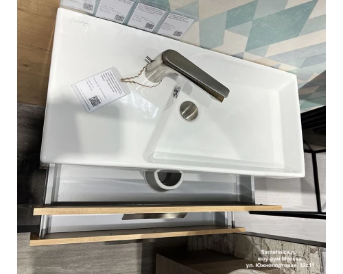 Тумба под раковину Jacob Delafon Rythmik, 80 см, подвесная, арлингтонгский дуб, EB1302-E70