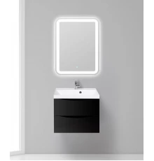 Тумба под раковину BelBagno Marino MARINO-600-2C-SO-NL-P, 60 х 45 х 55 см, Nero Lucido – черный глянец