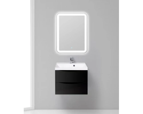 Тумба под раковину BelBagno Marino MARINO-600-2C-SO-NL-P, 60 х 45 х 55 см, Nero Lucido – черный глянец