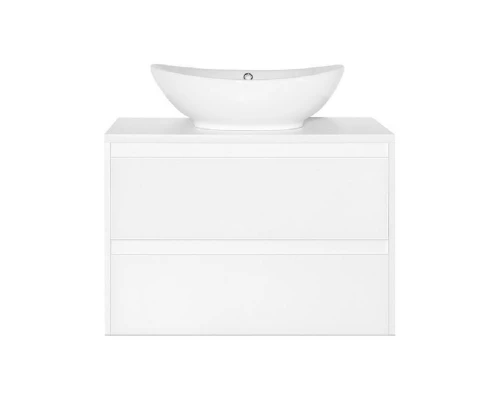 Тумба Style Line Монако ЛС-00000634 Plus, 80 см подвесная, осина/белый лакобель