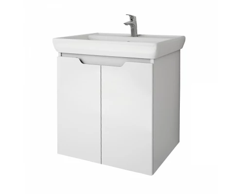 Тумба под раковину Dreja Q Plus (D) 60, белый глянец, 99.1004