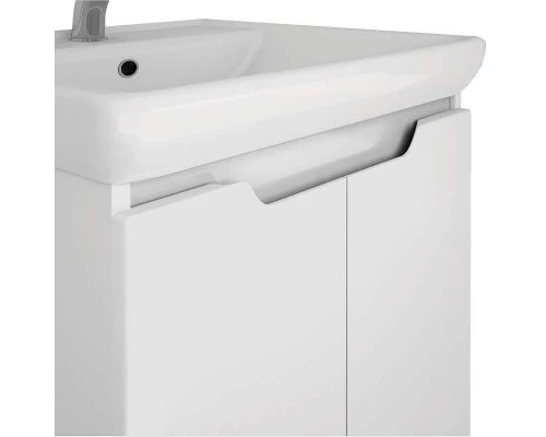 Тумба под раковину Dreja Q Plus (D) 60, белый глянец, 99.1004