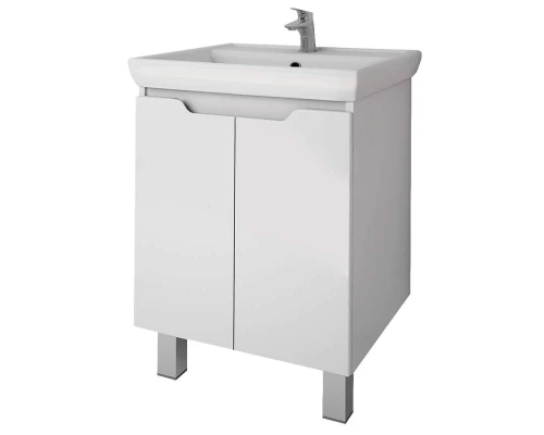 Тумба под раковину Dreja Q Plus (D) 60, белый глянец, 99.1004
