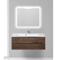 Тумба под раковину BelBagno Marino MARINO-1100-2C-SO-RW-P 110 см, подвесная, цвет дуб мавр (rovere moro)