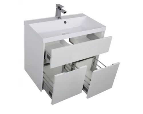 Тумба под раковину Aquanet Латина 80 00179638, цвет фасада белый