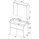 Тумба под раковину Aquanet Латина 80 00179638, цвет фасада белый