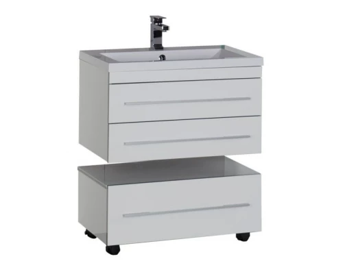 Тумба под раковину Aquanet Верона 75 подвесная 00176669, цвет белый