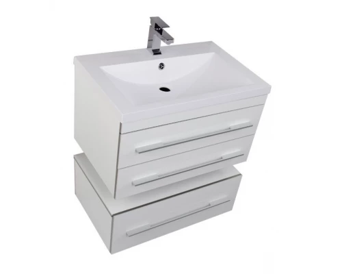 Тумба под раковину Aquanet Верона 75 подвесная 00176669, цвет белый