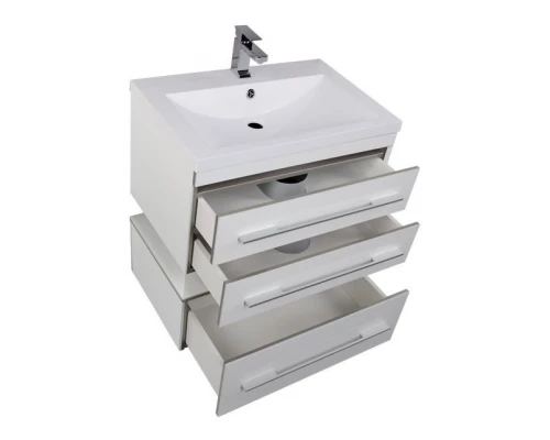 Тумба под раковину Aquanet Верона 75 подвесная 00176669, цвет белый
