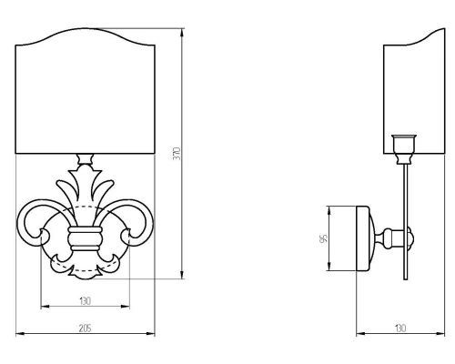 Светильник Migliore Mirella 17188 - бронза